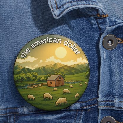 Pin Button - Anything You Synthesize - Countryside Peaceful Scene - Image 6