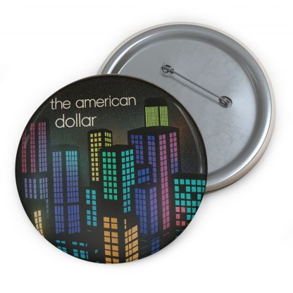 Pin Button - Lofi Dimensions 3 - Futuristic Glowing Skyline Design - Image 5