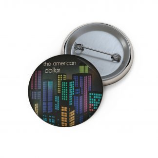 Pin Button - Lofi Dimensions 3 - Futuristic Glowing Skyline Design