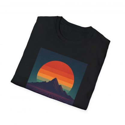 Neon Grid Horizons Softstyle T-Shirt - Image 2