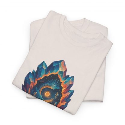 Crystal Portal Cotton T-Shirt - The American Dollar Ambient Music Art Tee - Image 3