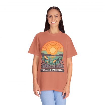 Signals at Sunset Garment Dyed T-Shirt - Image 12