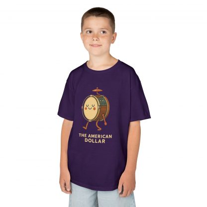 Kick Drum March Kids Cotton T-Shirt - Image 36
