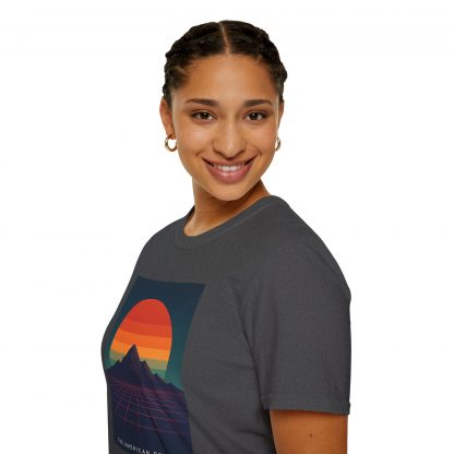 Neon Grid Horizons Softstyle T-Shirt - Image 16