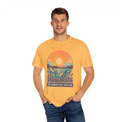 Signals at Sunset Garment Dyed T-Shirt - Image 23