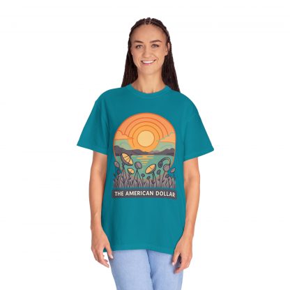 Signals at Sunset Garment Dyed T-Shirt - Image 36