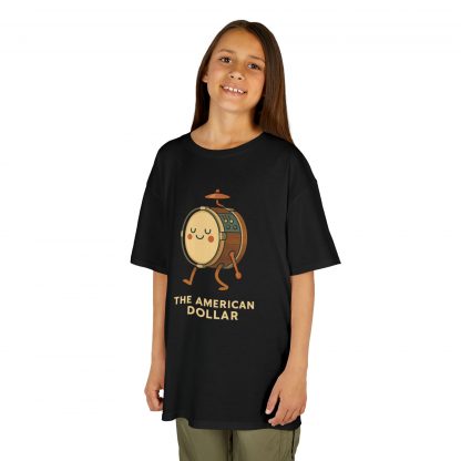 Kick Drum March Kids Cotton T-Shirt - Image 5