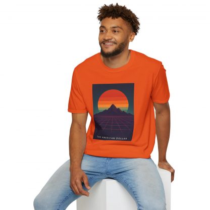 Neon Grid Horizons Softstyle T-Shirt - Image 11