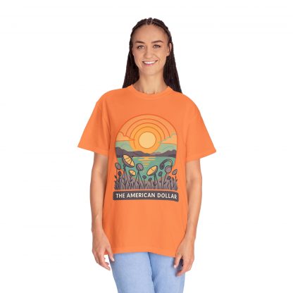 Signals at Sunset Garment Dyed T-Shirt - Image 8