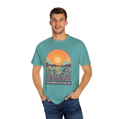 Signals at Sunset Garment Dyed T-Shirt - Image 31