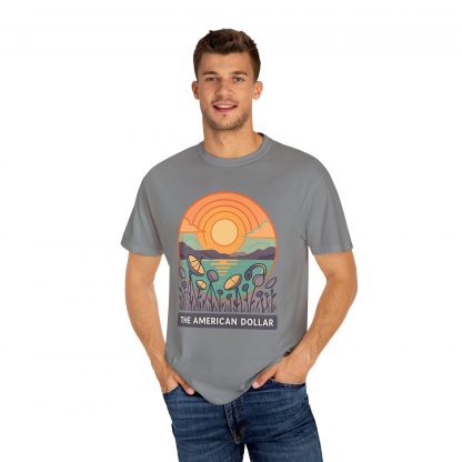 Signals at Sunset Garment Dyed T-Shirt - Image 43