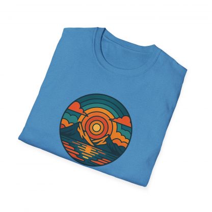 Retro Sunset Vista Softstyle T-Shirt - Image 18
