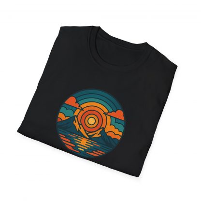 Retro Sunset Vista Softstyle T-Shirt - Image 10
