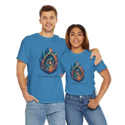 Crystal Portal Cotton T-Shirt - The American Dollar Ambient Music Art Tee - Image 8