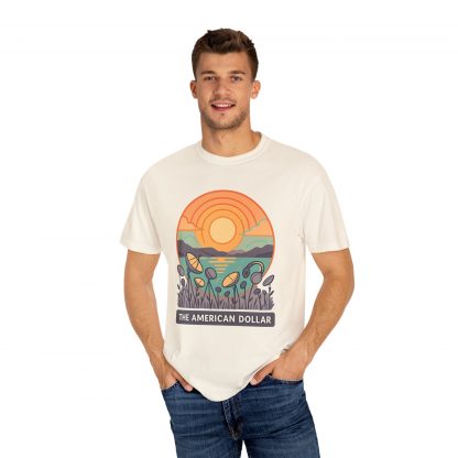 Signals at Sunset Garment Dyed T-Shirt - Image 15
