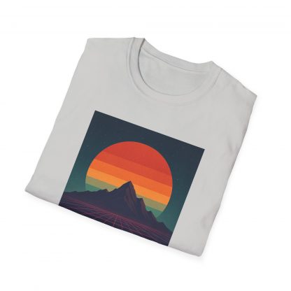 Neon Grid Horizons Softstyle T-Shirt - Image 6