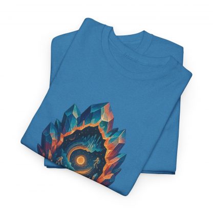 Crystal Portal Cotton T-Shirt - The American Dollar Ambient Music Art Tee - Image 9