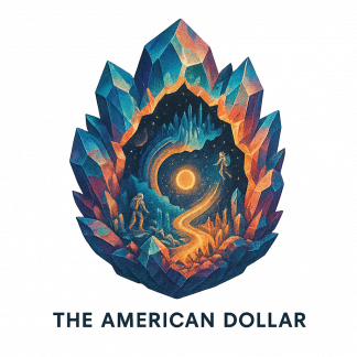 Crystal Portal Cotton T-Shirt - The American Dollar Ambient Music Art Tee