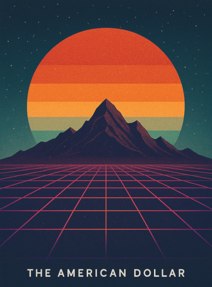 Neon Grid Horizons Softstyle T-Shirt