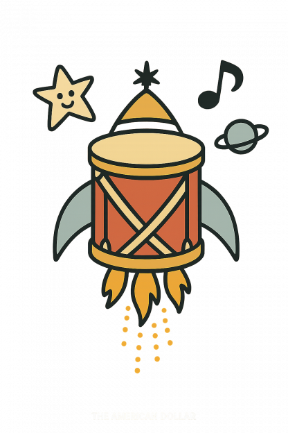 Rocket Rhythm Kids Cotton T-Shirt