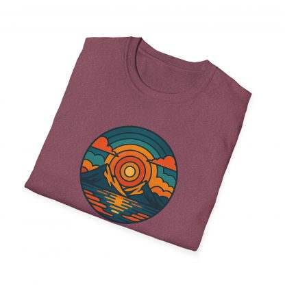 Retro Sunset Vista Softstyle T-Shirt - Image 26