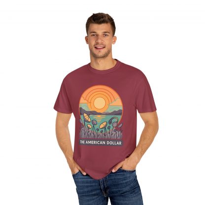 Signals at Sunset Garment Dyed T-Shirt - Image 59