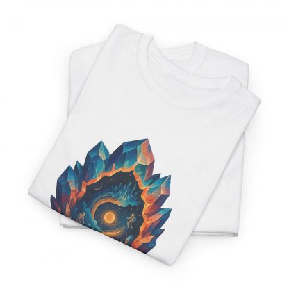 Crystal Portal Cotton T-Shirt - The American Dollar Ambient Music Art Tee - Image 6