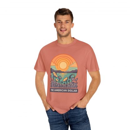 Signals at Sunset Garment Dyed T-Shirt - Image 11