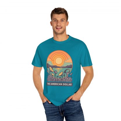 Signals at Sunset Garment Dyed T-Shirt - Image 35
